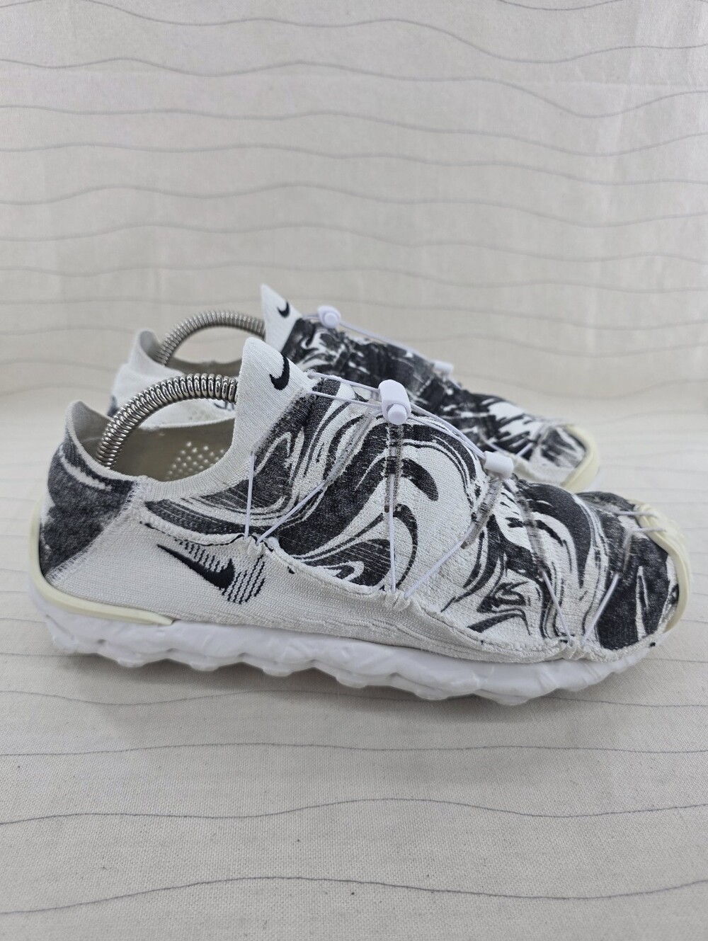 Nike Mens ISPA Mindbody White Black Marble FlyKnit Sneaker Shoes DH7546-101 Sz 8